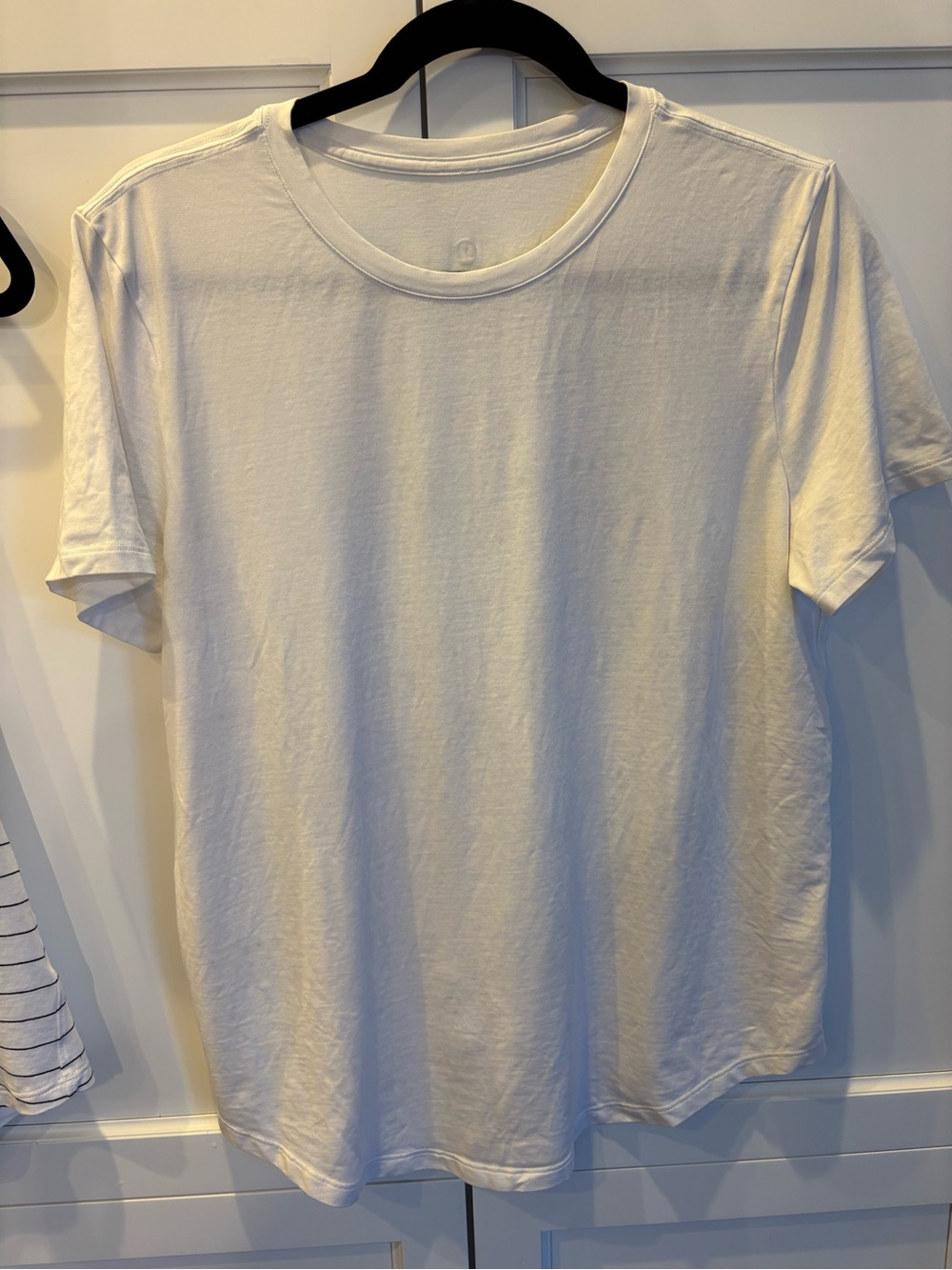 lululemon athletica Womens White Crew Neck Tee